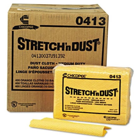 Chix 12.6 x 17 in. Stretch-n Dust Wipe Cloths, Yellow CHI0413